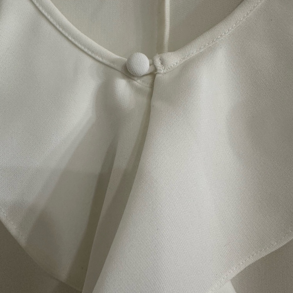 Brooks Brothers Ruffled Blouses - White and Yellow - Picture 5 of 5